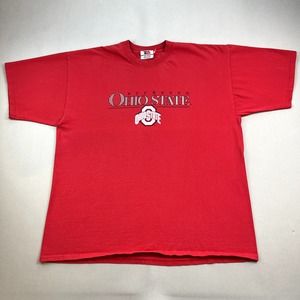 Vintage Ohio State Buckeyes T-Shirt Adult XXL Red College Football Made USA 90s